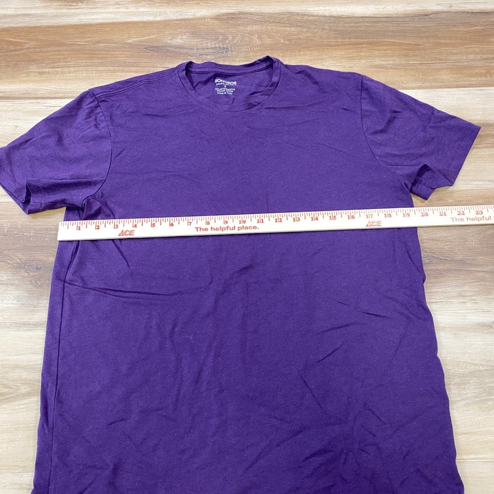 Bonobos T-Shirt Mens Small Pima Blend Standard Fit Purple Casual Short Sleeve - Picture 6 of 8